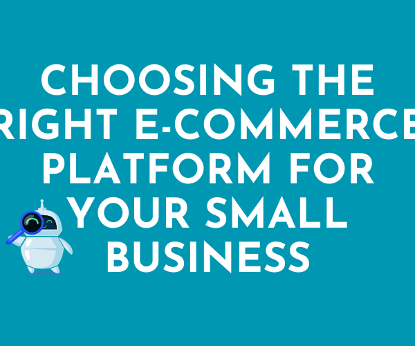 Small businesses can choose the right e-commerce platform to reach their business goals.